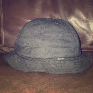 Supreme patchwork bell hat black